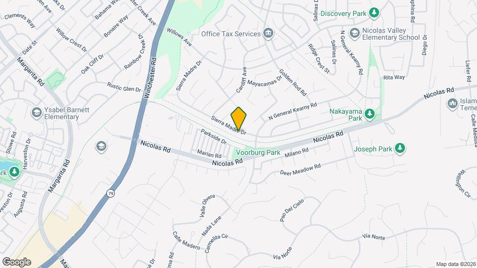 27555 Sierra Madre Dr Map and Location Details