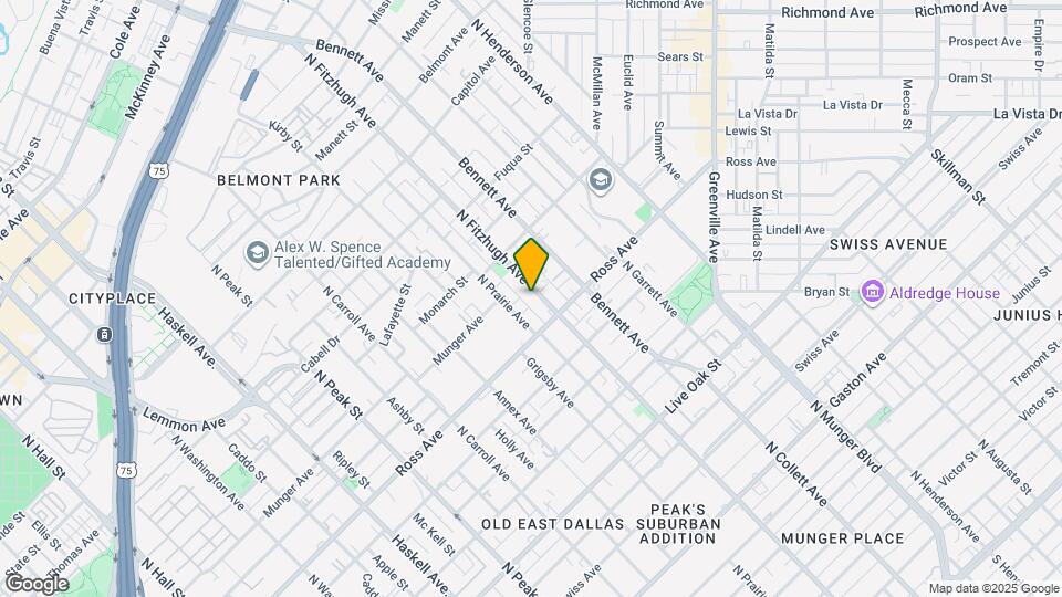 1725 N Fitzhugh Ave Map and Location Details