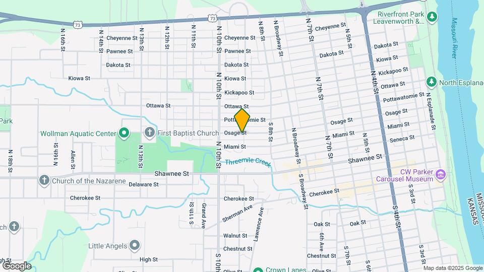 903 Osage St Map and Location Details