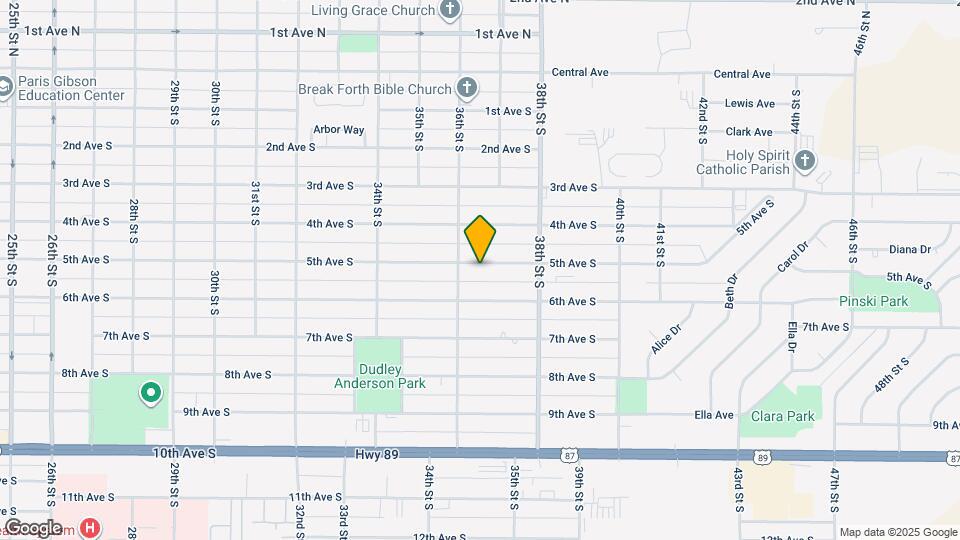 3612 5th Ave S Mapa y Detalles de la Ubicación