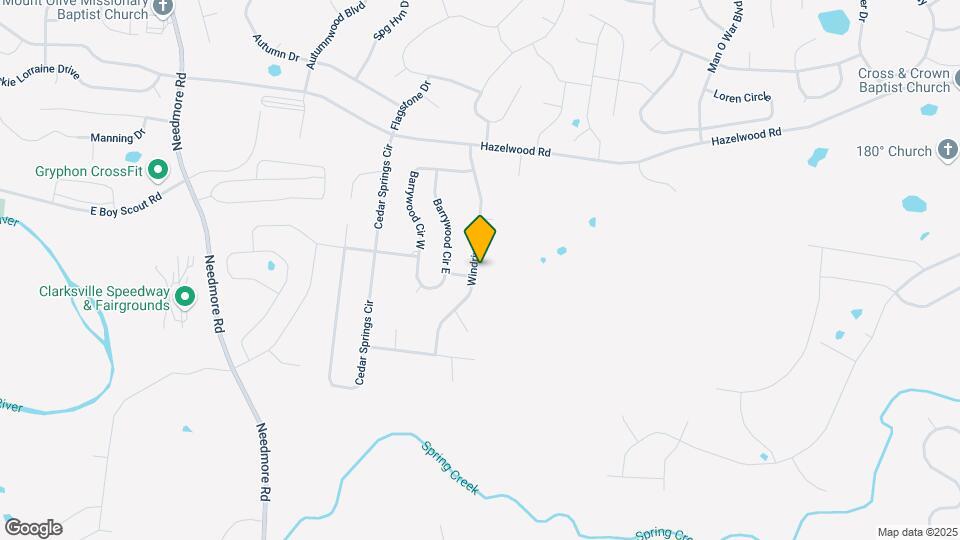 1643 Windriver Rd Map and Location Details