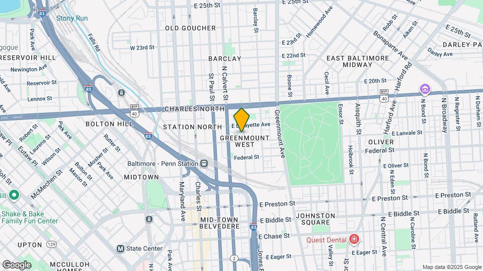 1708 Guilford Ave Mapa y Detalles de la Ubicación