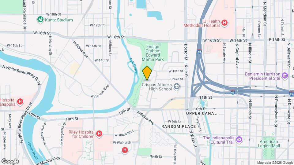 1209 Fall Creek Pkwy E Dr Map and Location Details