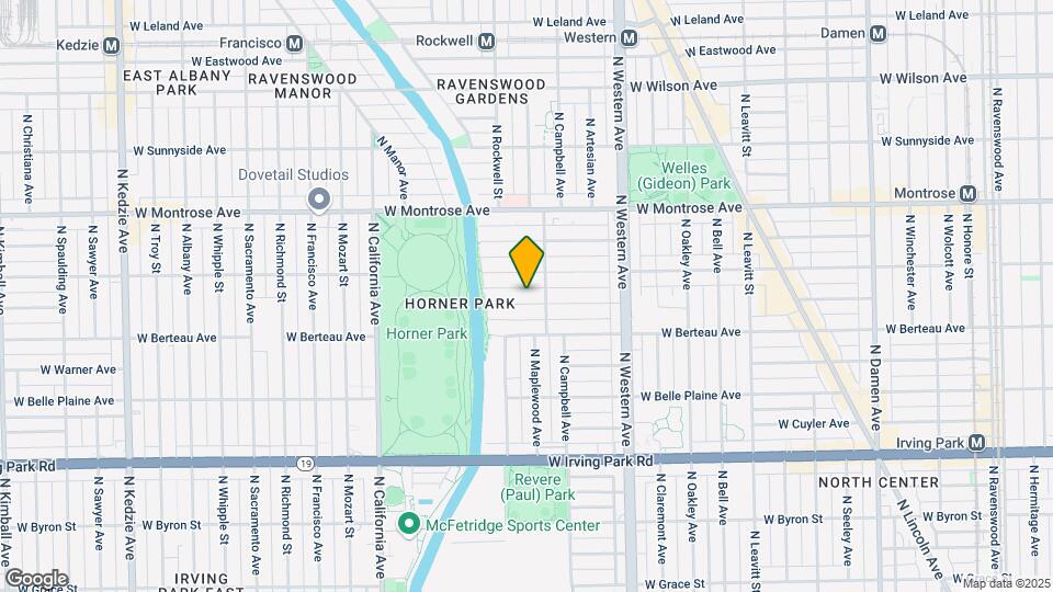 2516 W Hutchinson St, Unit 1 Map and Location Details