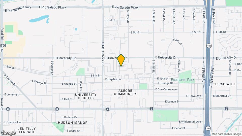 911 S Hacienda Dr Map and Location Details