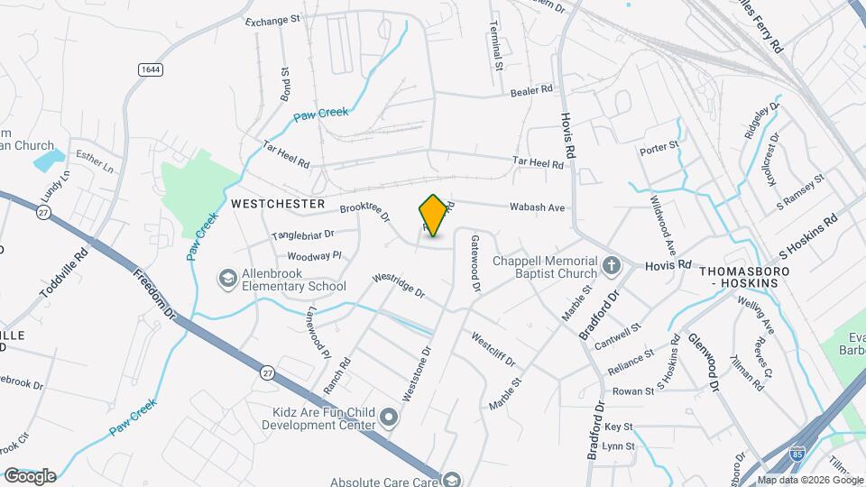 4422 Brooktree Dr Map and Location Details