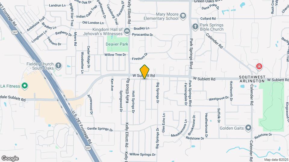 6000 Maple Springs Dr Map and Location Details