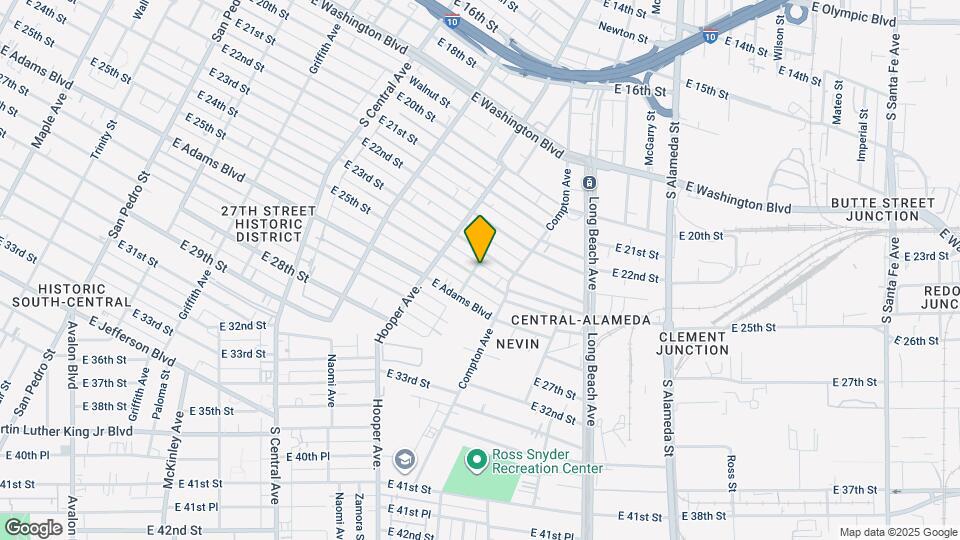 1449 E 25th St Map and Location Details