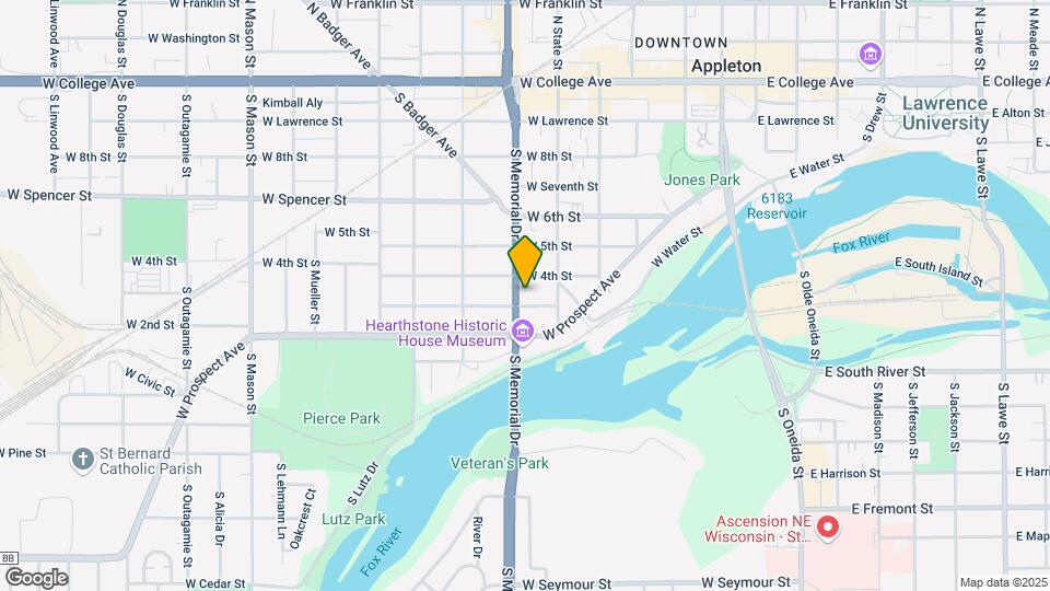 714 S Memorial Dr Map and Location Details