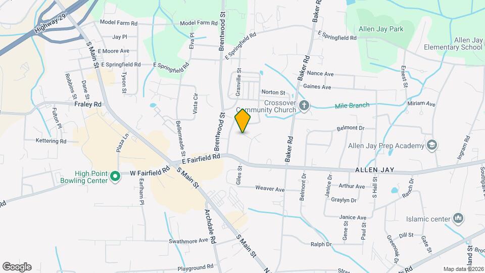 121 Thomas St Map and Location Details