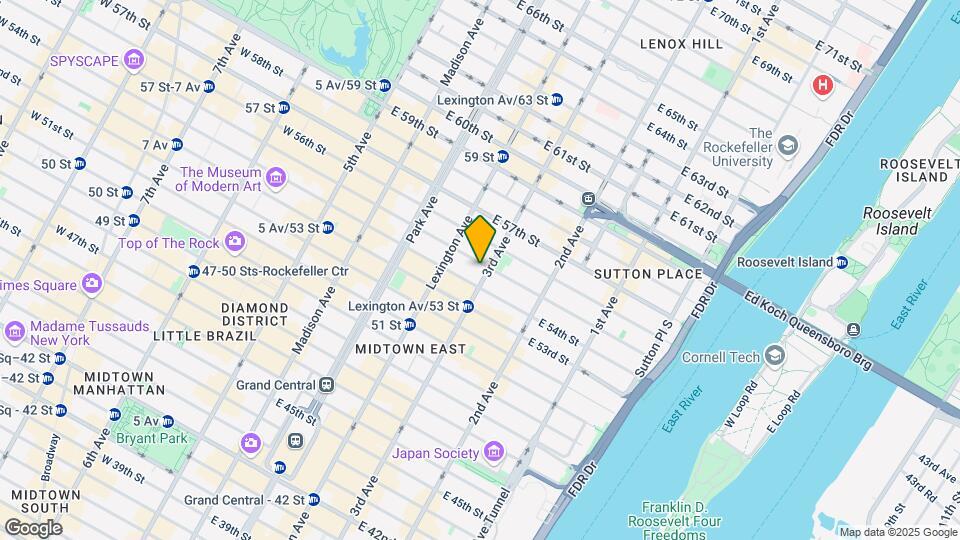162 E 55th St Map and Location Details