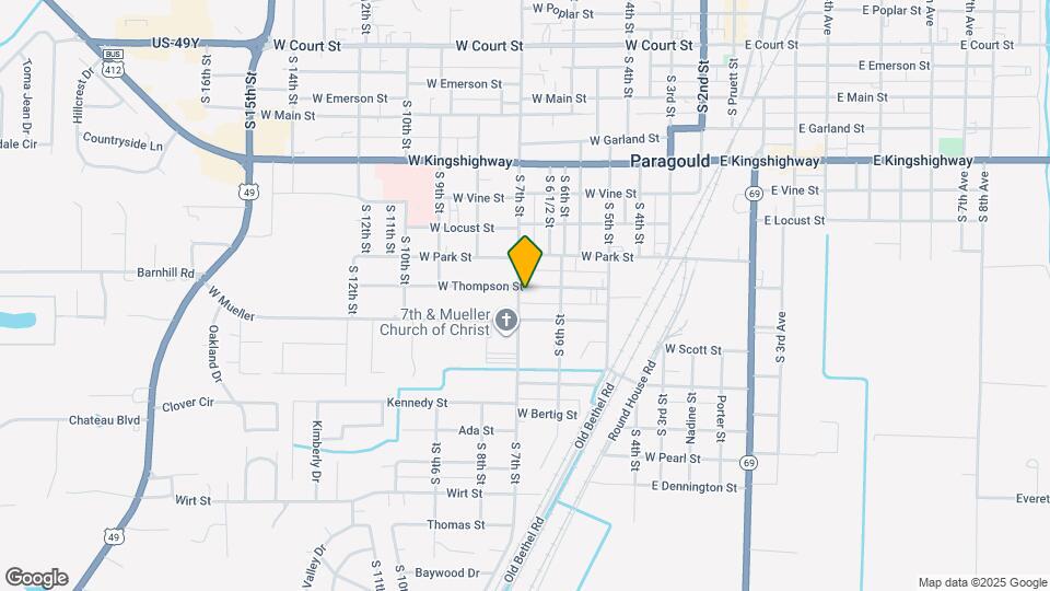 907 S 7th St Map and Location Details