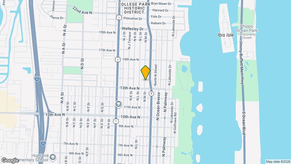 1322 N M St Map and Location Details