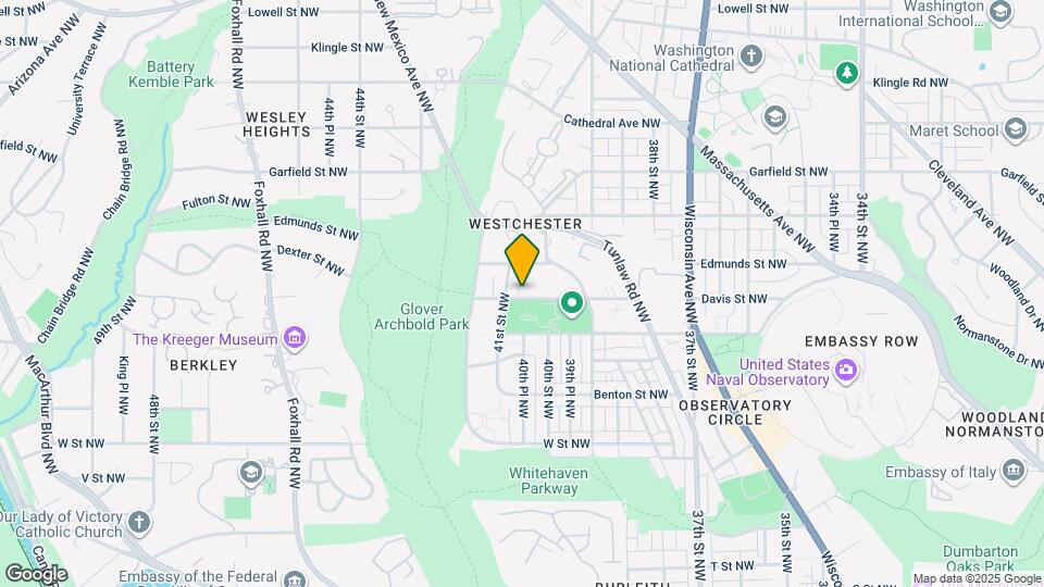 4025 Davis Pl NW Map and Location Details