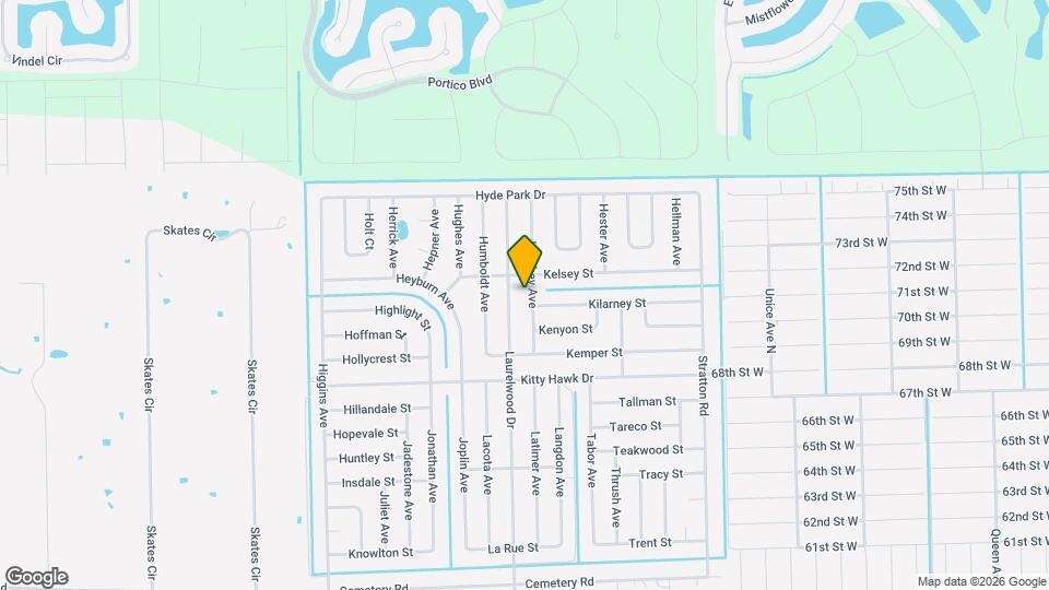 6125 Hershey Ave Map and Location Details