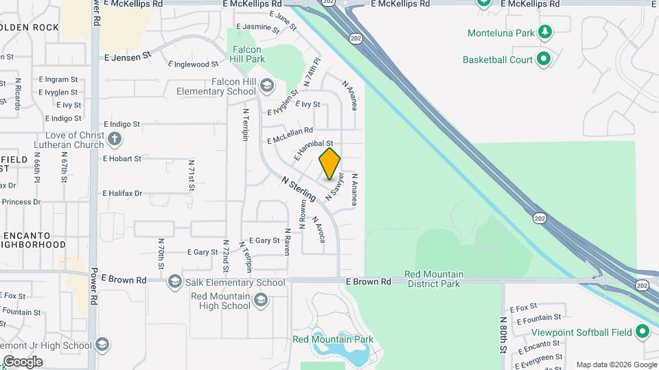 1419 N Rowen Map and Location Details