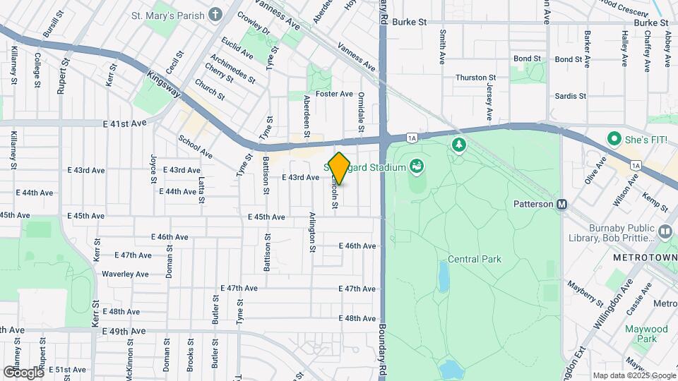 5896 Lincoln St Map and Location Details