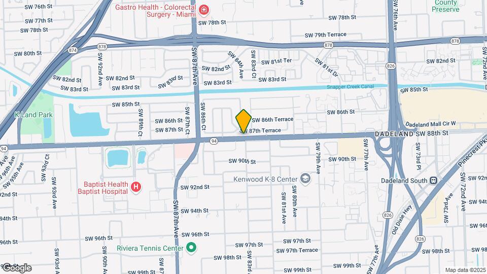 8401 SW 107th Ave Map and Location Details
