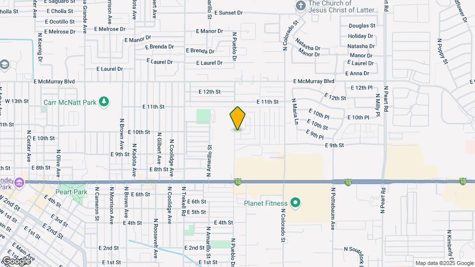 916 N Pueblo Dr Map and Location Details