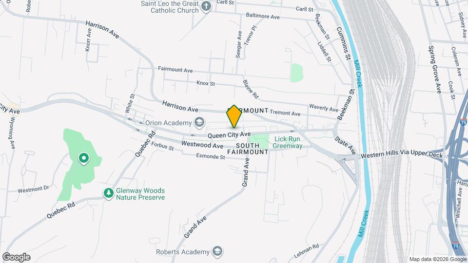 1724 Queen City Ave Map and Location Details