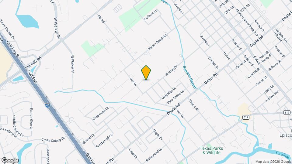 1400 Oak Hollow Dr Map and Location Details
