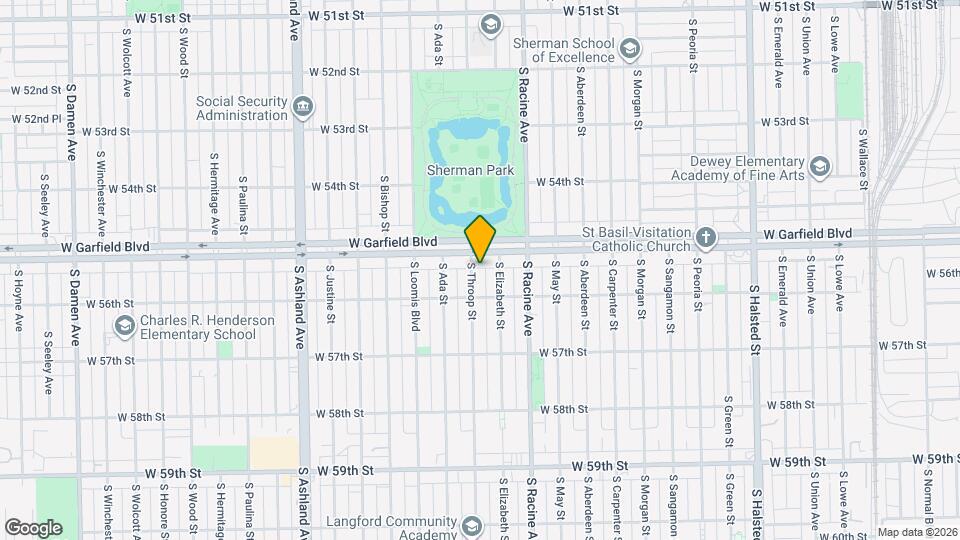 5519 S Throop St, Unit 1 Mapa y Detalles de la Ubicación