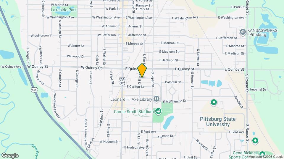 1401 S Elm St Map and Location Details