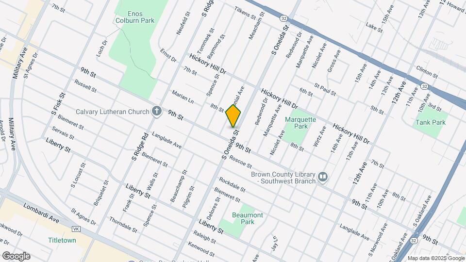 1222 S Oneida St Mapa y Detalles de la Ubicación