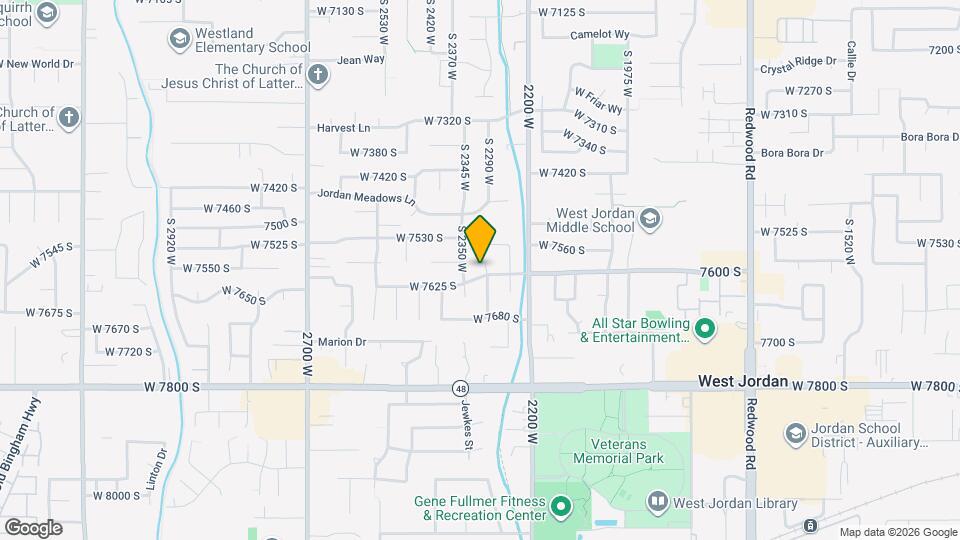 7598 S 2290 W Map and Location Details