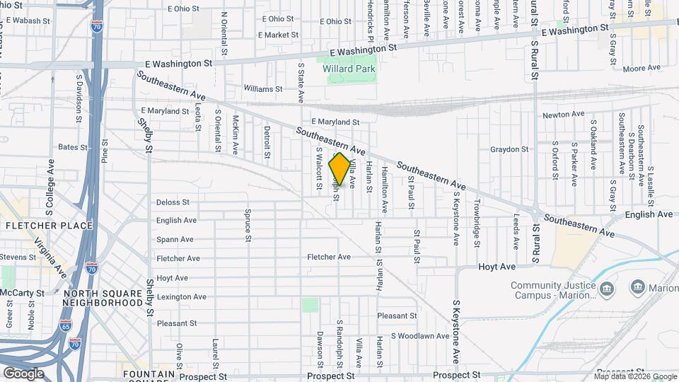 341 S Randolph St Map and Location Details