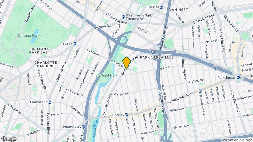 1412 Bronx River Ave Map and Location Details
