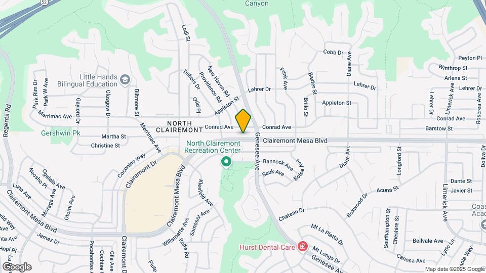 4460 Clairemont Mesa Blvd Map and Location Details