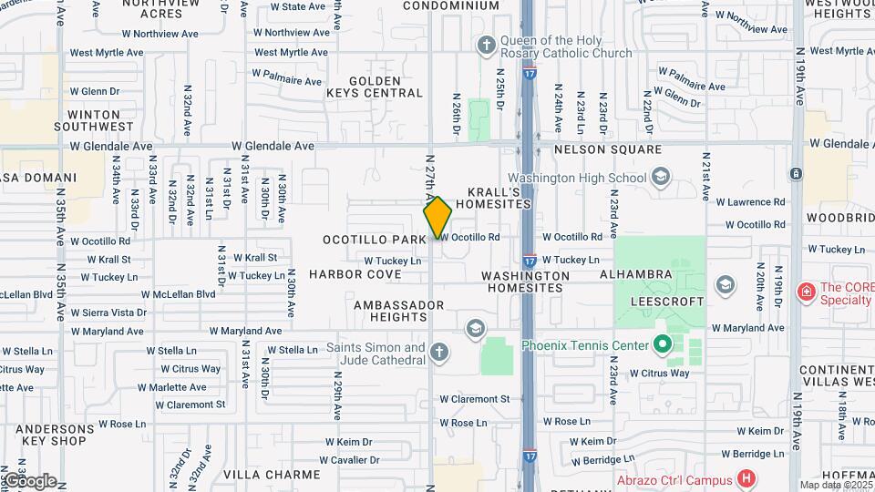 6649 N 27th Ave, Unit 1 Map and Location Details