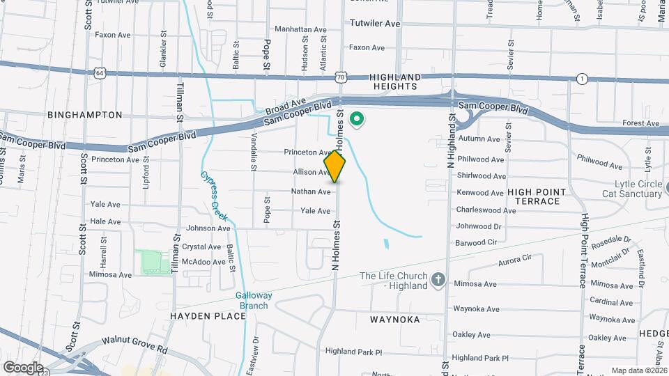 431 N Holmes St Mapa y Detalles de la Ubicación