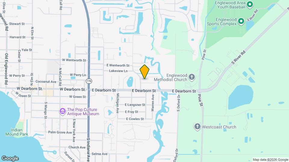 412 Palm Creek Dr Map and Location Details