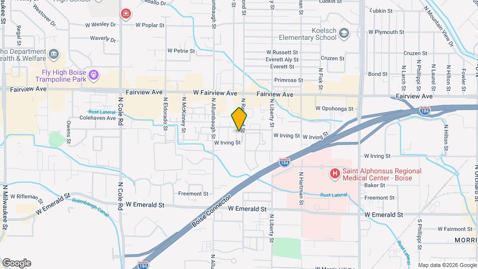 6652 W Irving St Map and Location Details