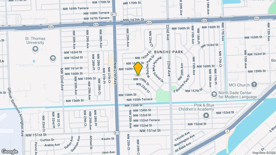 2445 NW 159th St Map and Location Details