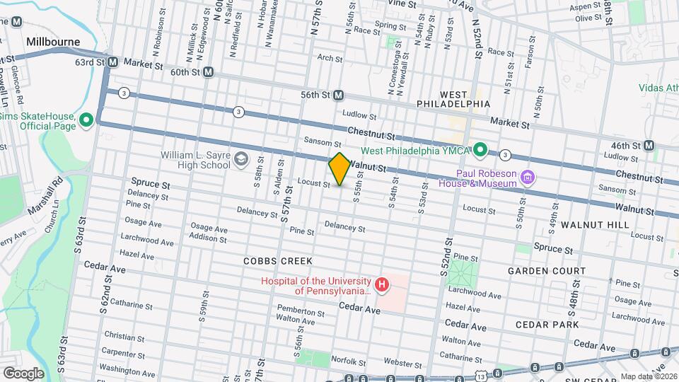 5524 Locust St Map and Location Details