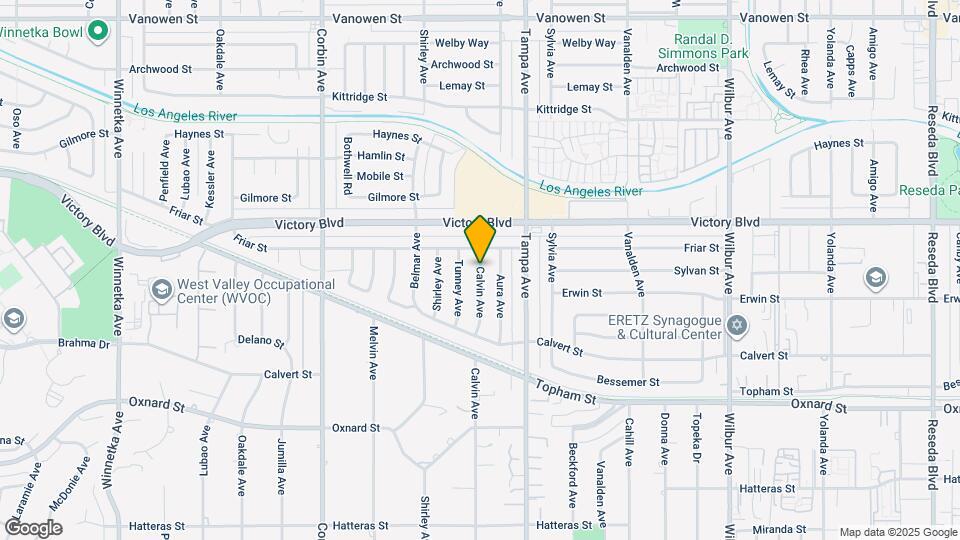 6307 Calvin Ave Mapa y Detalles de la Ubicación