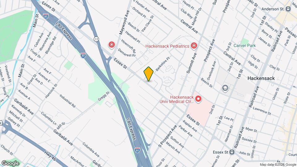 Hackensack Gardens Inc Map and Location Details
