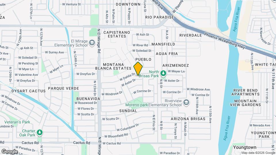 12018 W Aster Dr Mapa y Detalles de la Ubicación