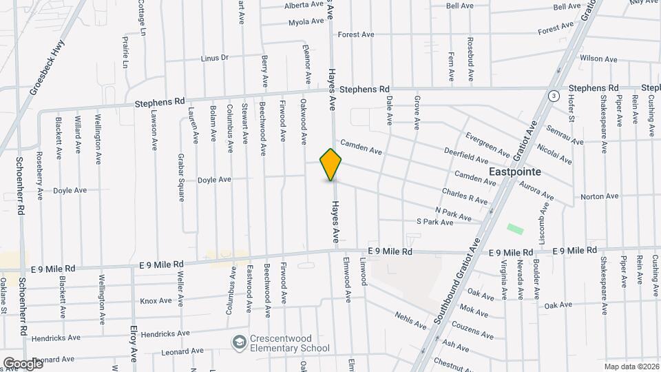 22911 Hayes Ave Map and Location Details