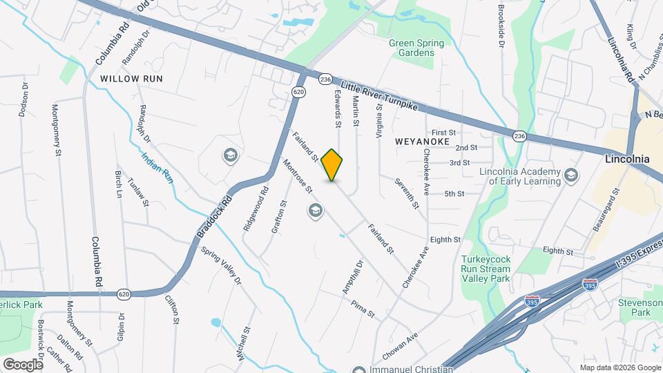 6509 Fairland St Map and Location Details