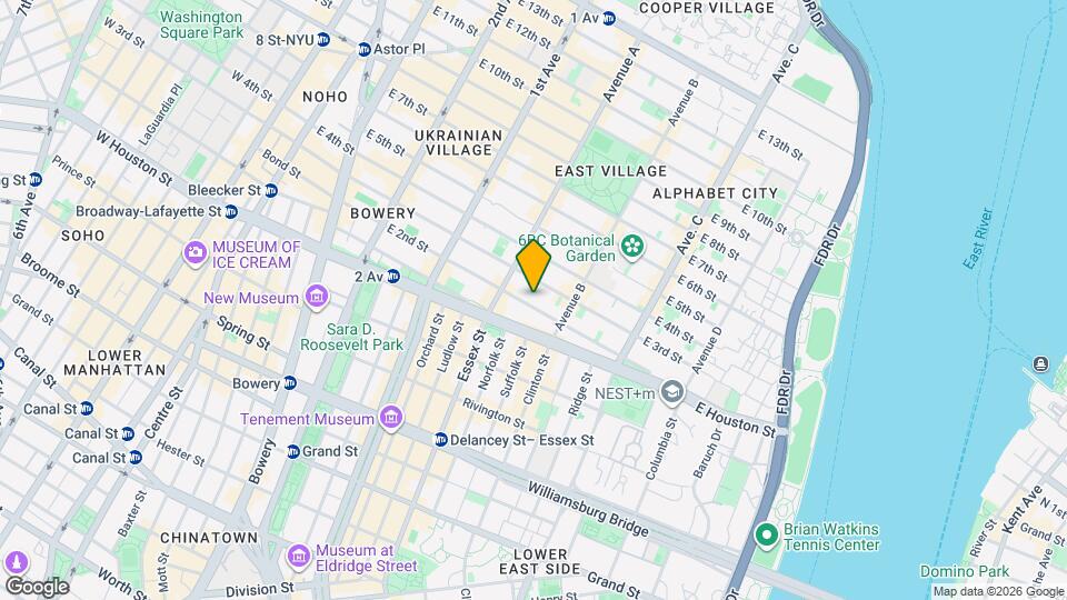 174 E 2nd St, Unit 2F Map and Location Details