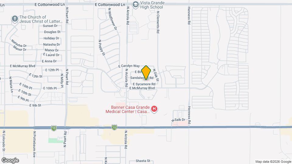 1762 E Sycamore Rd Map and Location Details