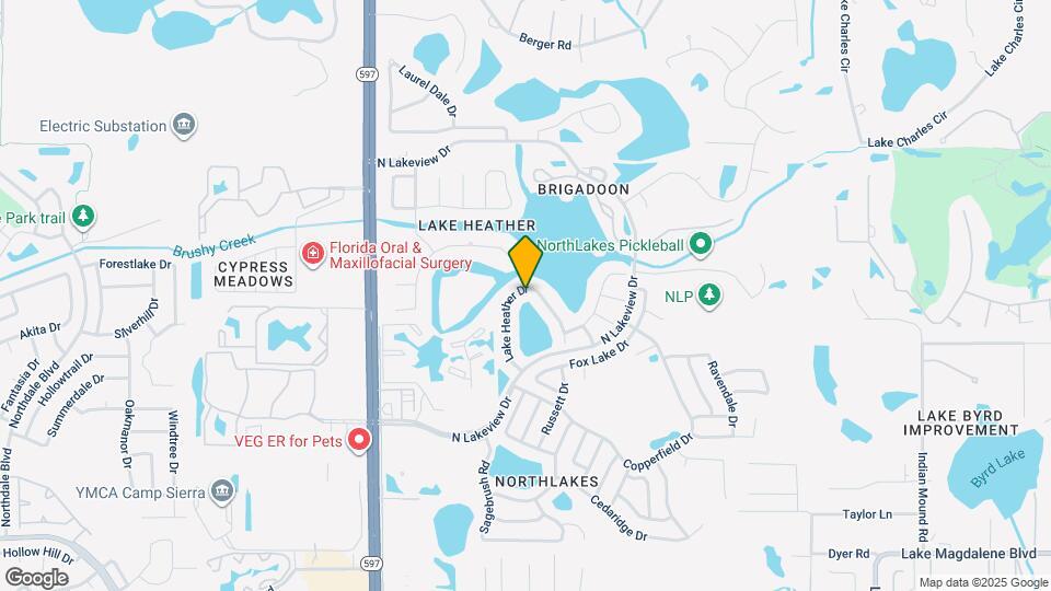 16521 Lake Heather Dr Map and Location Details