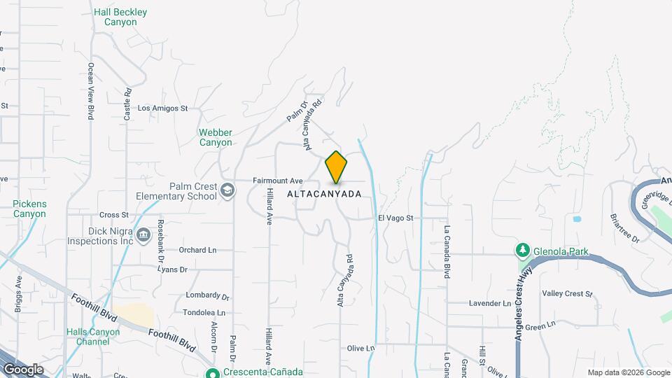 5209 Alta Canyada Rd Map and Location Details