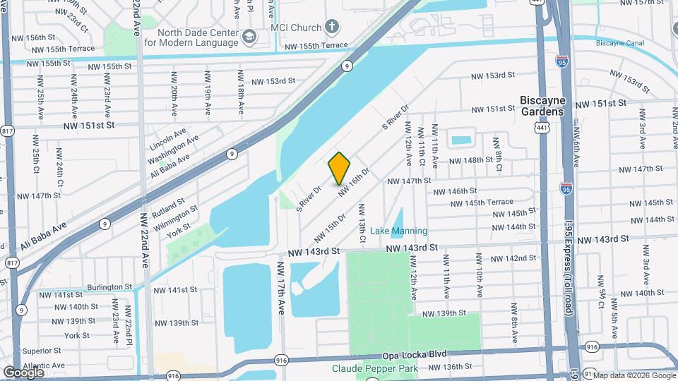 14640 NW 16th Dr Map and Location Details