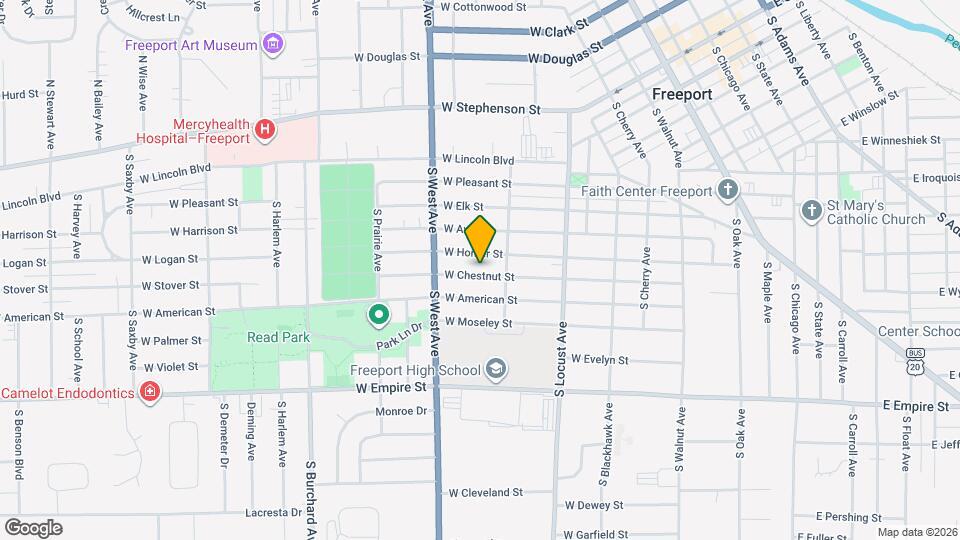 726 W Chestnut St Map and Location Details