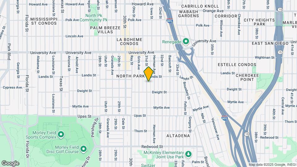 3655 31st St Map and Location Details